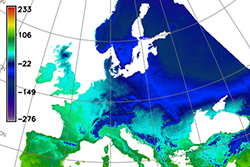 BIO11: Mean temperature of the coldest quarter (°C*10)